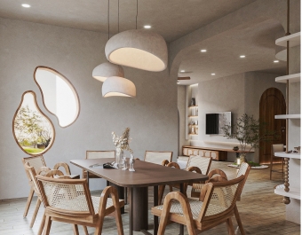 Tủ Bếp Wabi Sabi Nhà Phố