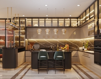 Tủ Bếp Hiện Đại Nhà Phố 2