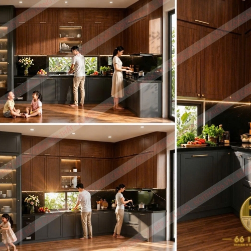 Tủ bếp L mẫu 69