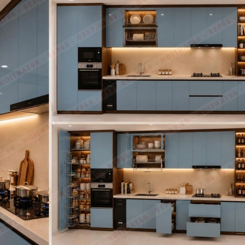 Tủ bếp chữ I mẫu 11