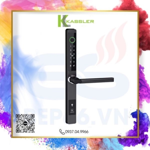 KHÓA CỬA NHÔM KASSLER KL-599 CB MÀU ĐEN
