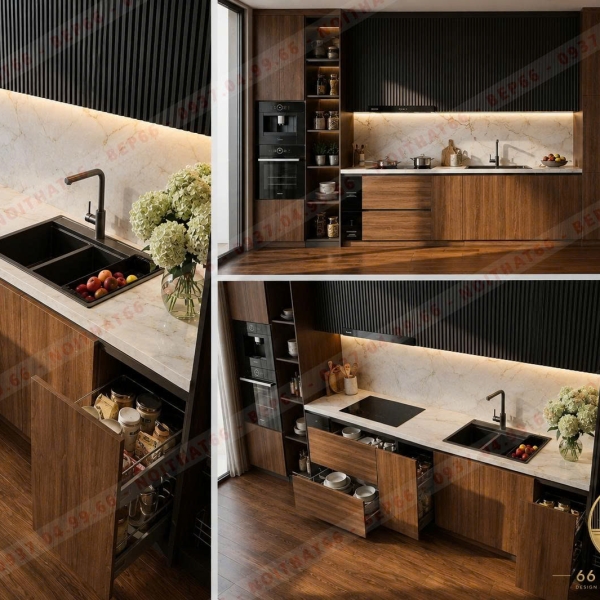 Tủ bếp chữ I mẫu 25