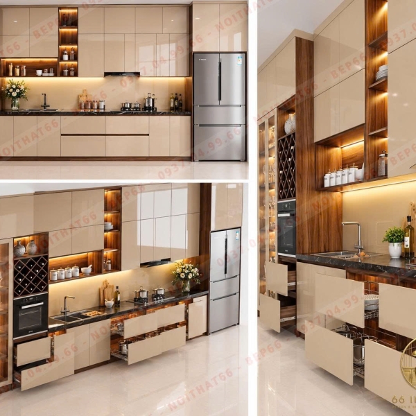 Tủ bếp chữ I mẫu 05