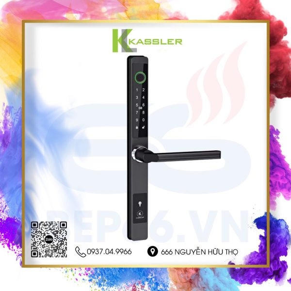 KHÓA CỬA NHÔM KASSLER KL-599 CB MÀU ĐEN
