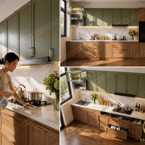 Tủ bếp chữ I mẫu 33