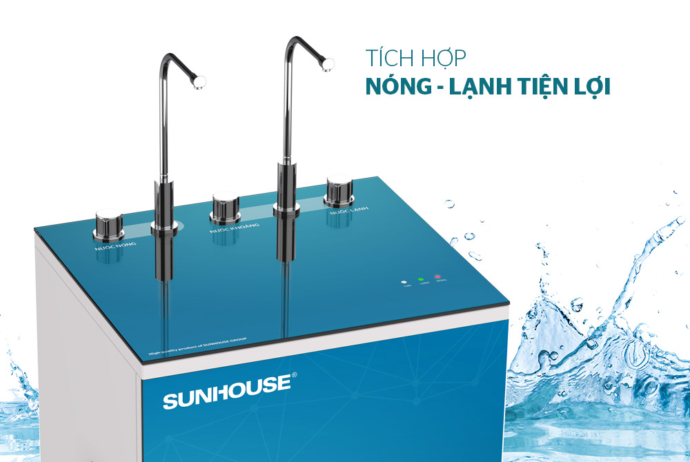 Máy lọc nước R.O nóng lạnh 9 lõi SUNHOUSE SHA76211CK 04